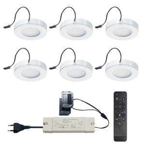 Set LED-Aufbaustrahler mit Fernbedienung Adria Weiß 3 W dimmbar  1-12 Stück