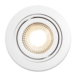Spot encastrable LED Mezzano blanc 5W dimmable IP65 