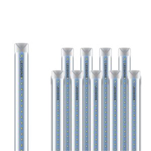 10x Pack LED TL Leuchte Linear Ultra T8 150 cm kaltweiß transparent