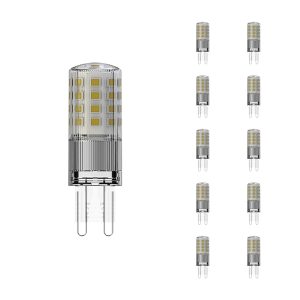 10er Pack G9 LED-Stiftlampe Carino 2.7 W 2700 K dimmbar