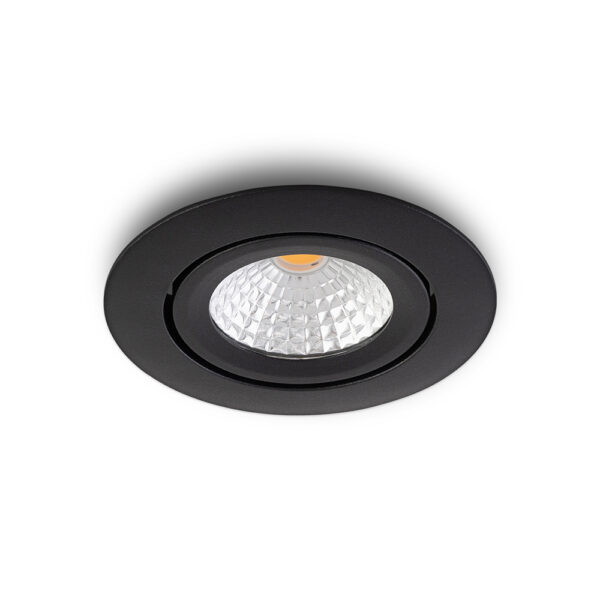 LED-Einbaustrahler Lumino schwarz 7 W dimmbar