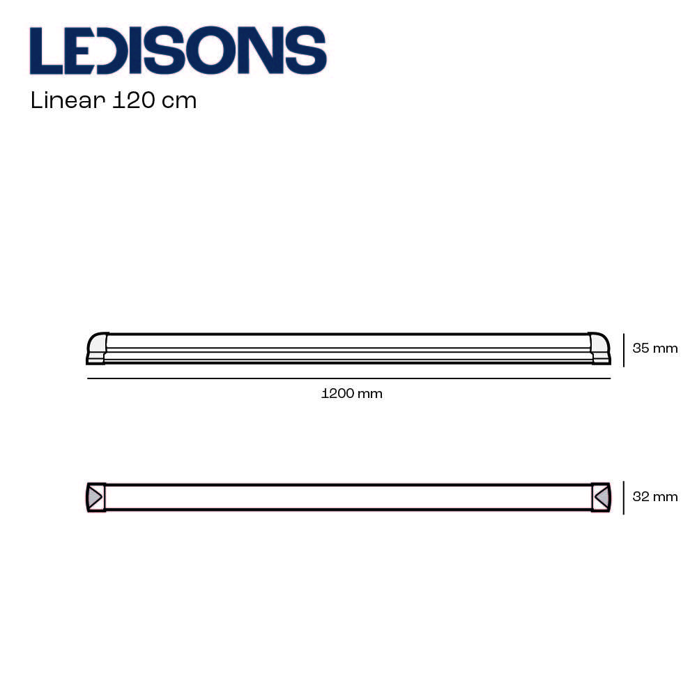 LED-Komplett-Lichtleiste Weiss / Länge 123 cm / 1 x 20 W kaufen