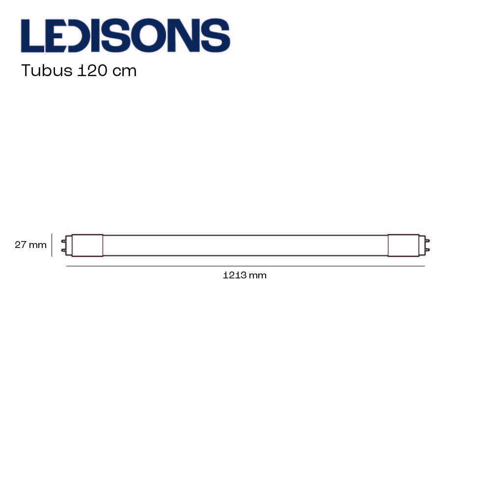 Tubus Pro 120 cm LED-Leuchtstoffröhre