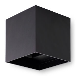LED-Wandleuchte Cube Schwarz 6 W Up-Down